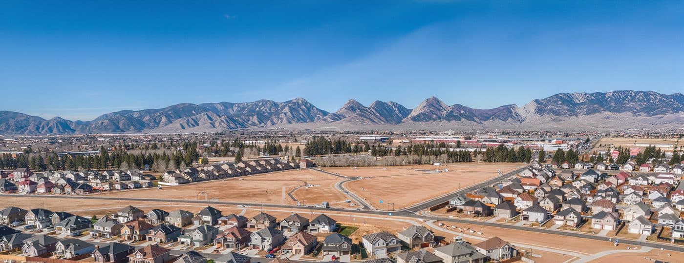 Close-up aerial inspection drone photography